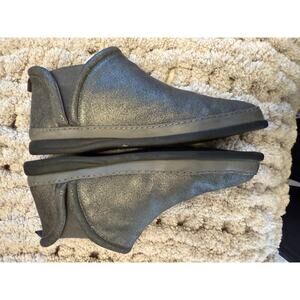 Anthropologie silver grey Ankle Boots